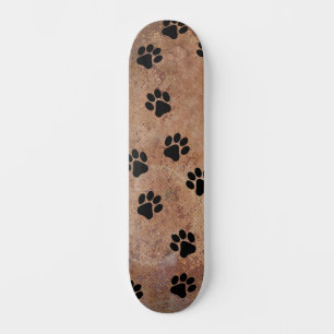Skateboard Empreintes de pattes de Chien en Chien en Sable Sk