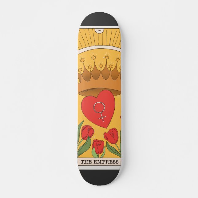 Skateboard Empress carte tarot grand arcana féine magie (Devant)
