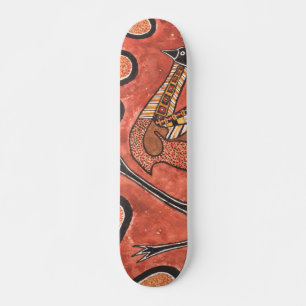 Skateboard Emu - Peinture artistique inspirée par les Autocht