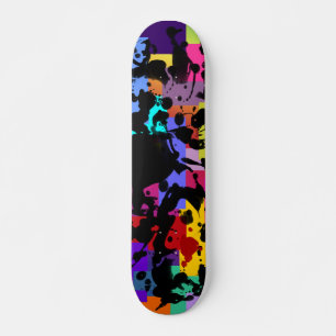 Skateboard ENCRE NOIRE couleur géo