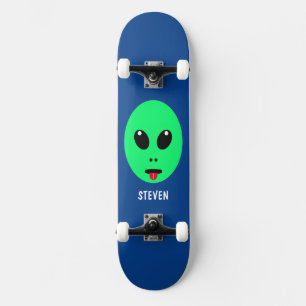 Skateboard Enfants Alien vert personnalisé