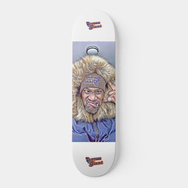 Skateboard Énorme Giant Silly face fourrure manteau (Recto)