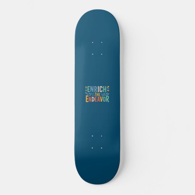 Skateboard Enrichir L'Effort (Recto)
