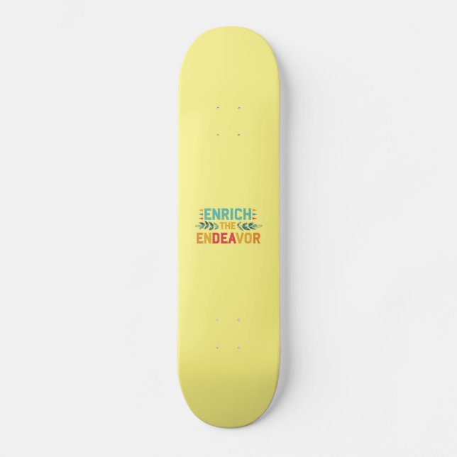 Skateboard Enrichir L'Effort (Recto)