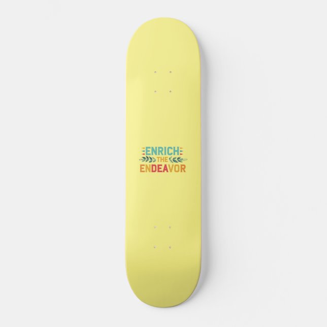Skateboard Enrichir L'Effort (Recto)