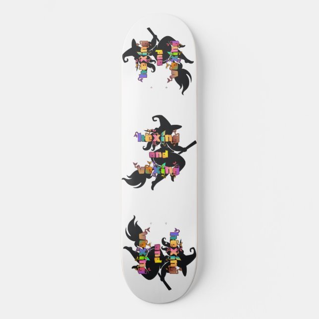 Skateboard ENSORCELER ET EXASPÉRER pour la païenne de grande  (Recto)