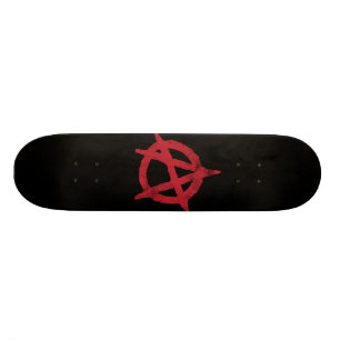 Skateboard "entourez" un symbole d'anarchie