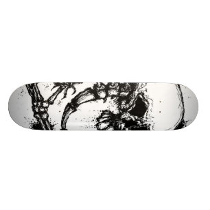 Skateboard Épine de crâne et panneau de patin de main