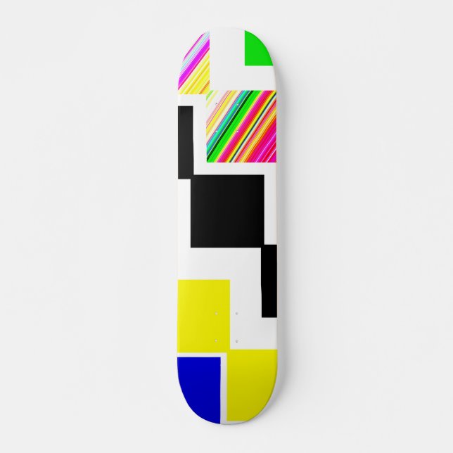 Skateboard Escaliers colorés (Devant)