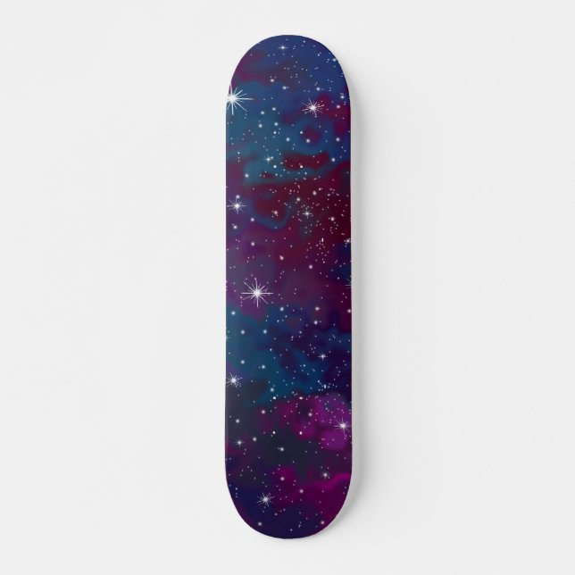 Skateboard Espace coloré personnalisé (Devant)