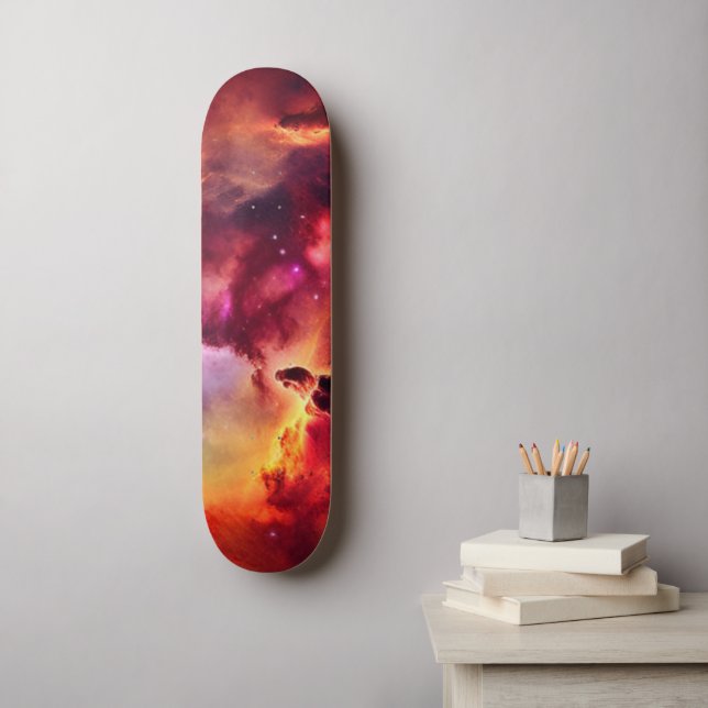 Skateboard Espace nébuleuse cosmique (Art mural)