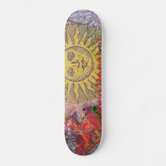 Skateboard Espagne Sunshine Espagnol Travel Art (Recto)