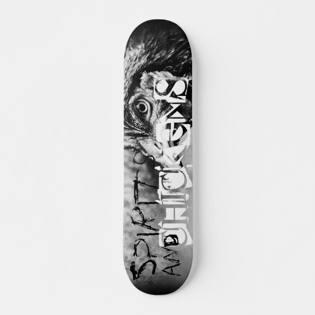 Skateboard esprits et poulets (Devant)