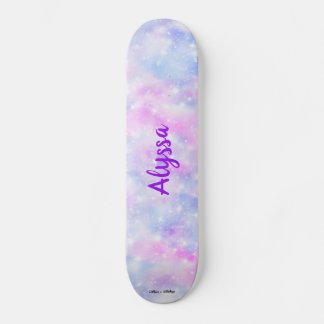 Skateboard Esthétique Pastel Nuds Sparkle Personnalisé