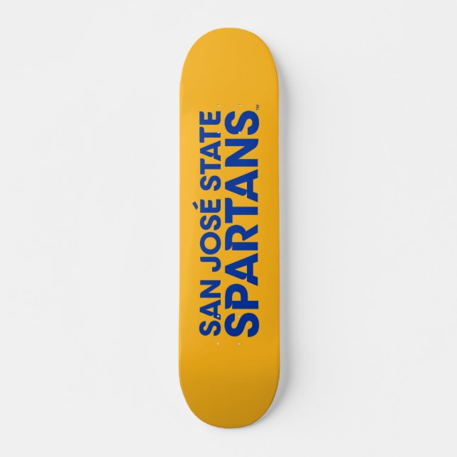 Skateboard État Spartans Wordmark de San Jose (Devant)