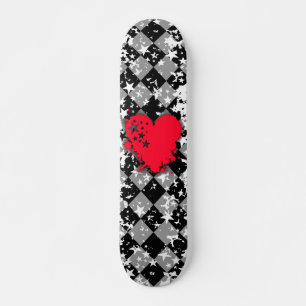Skateboard Étoile Splatt de coeur d'amour