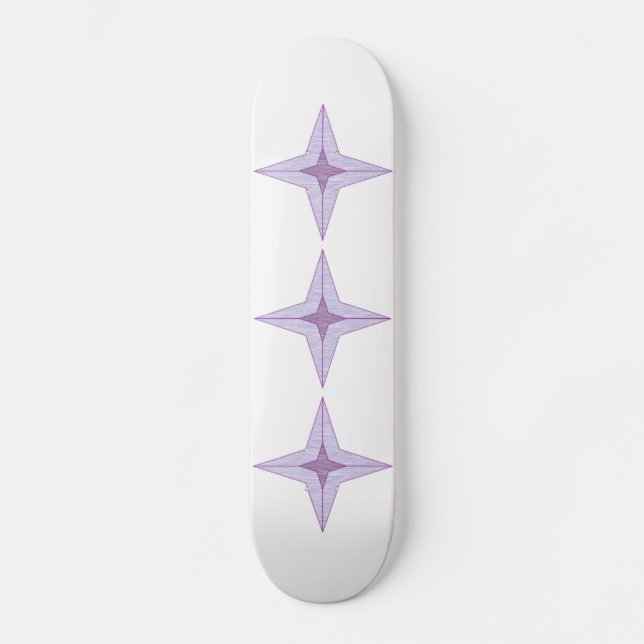 Skateboard Étoile violette (Recto)