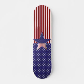 Skateboard Étoiles et bandes KRW