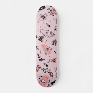 Skateboard Étoiles mystiques Esotériques Pink Eye Potion