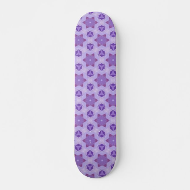 Skateboard Étoiles violettes (Devant)
