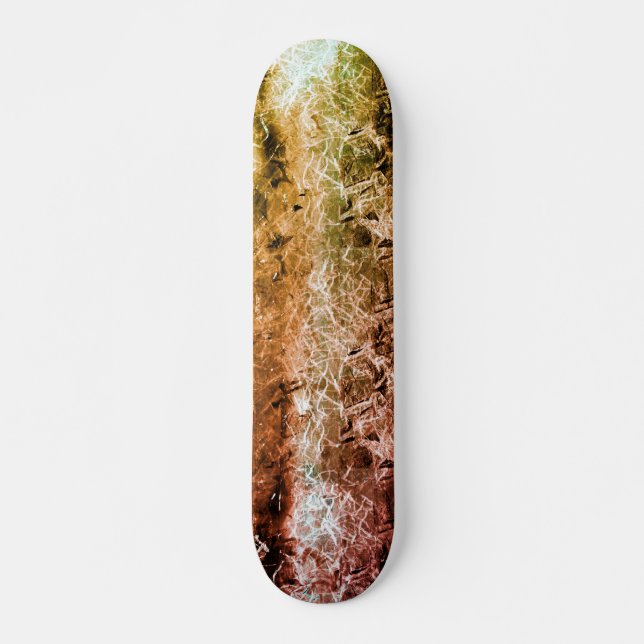 Skateboard Étrange texture fibreuse vieillie et saleté ou brû (Devant)