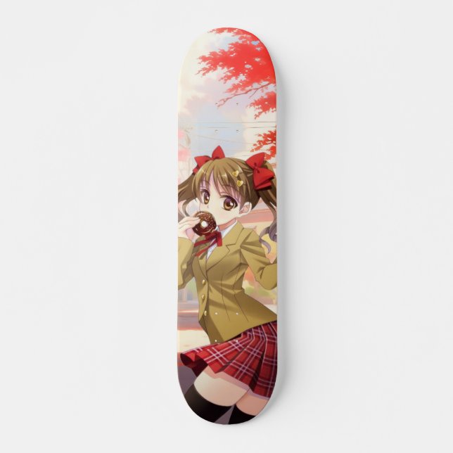 Skateboard Étudiante Animé Japonais (Devant)