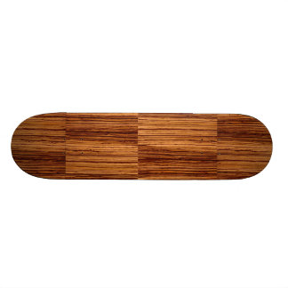 Skateboard Exécutif de fibre de bois de Zebrawood de Faux