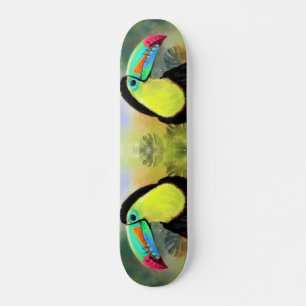 Skateboard Exotic Tropical Toco Toucan Bird - Painting Art