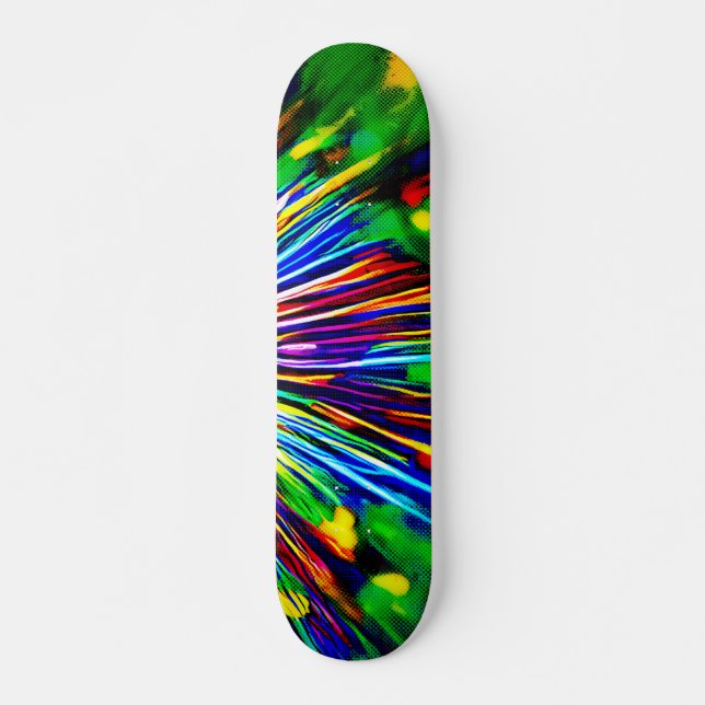 Skateboard Explosion Arc-en-ciel  (Devant)