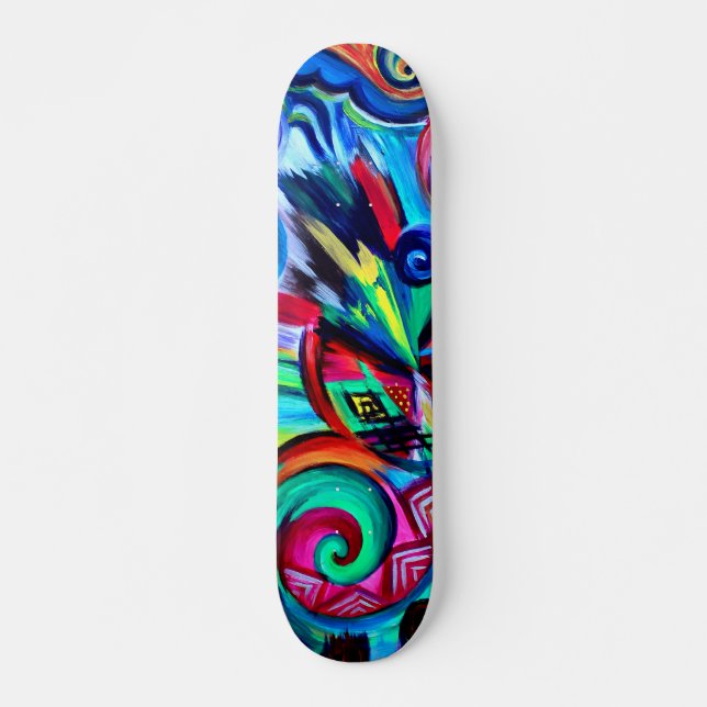 Skateboard Explosion de couleur (Devant)