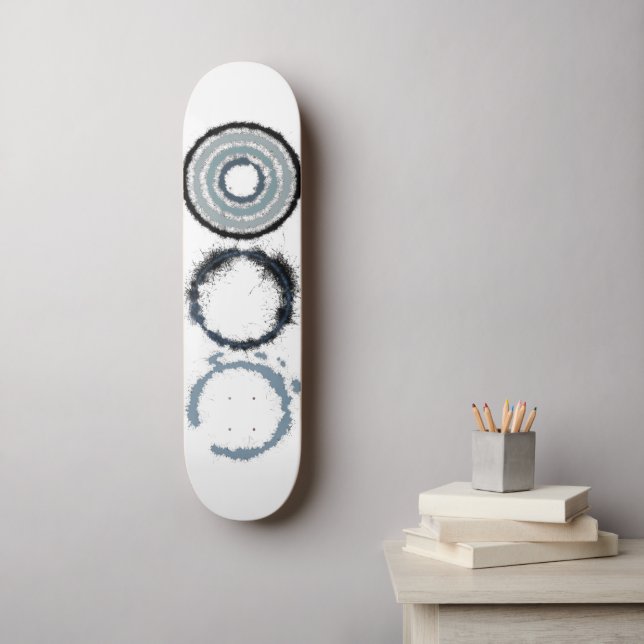 Skateboard Explosion d'étoile grise (Art mural)