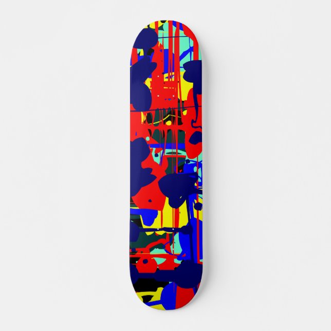 Skateboard Expressionniste Abstrait 01 (Devant)