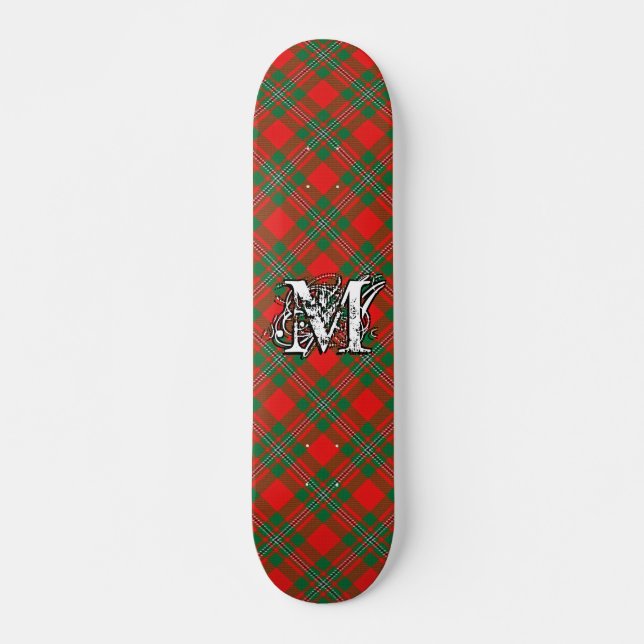 Skateboard Extreme Tartan Clan Gregor MacGregor Monogram (Devant)
