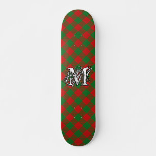 Skateboard Extreme Tartan Clan Moncreiffe Monogram
