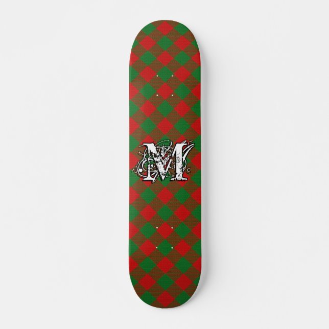 Skateboard Extreme Tartan Clan Moncreiffe Monogram (Devant)