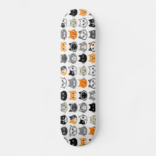Skateboard Faces de chat Chats mignons, amusants et ennuyeu