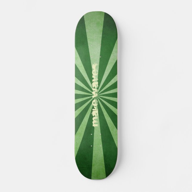Skateboard Faites à des vagues la planche à roulettes verte (Recto)