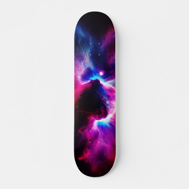 Skateboard Fantastique Nebula Espace Abstrait 3 (Devant)