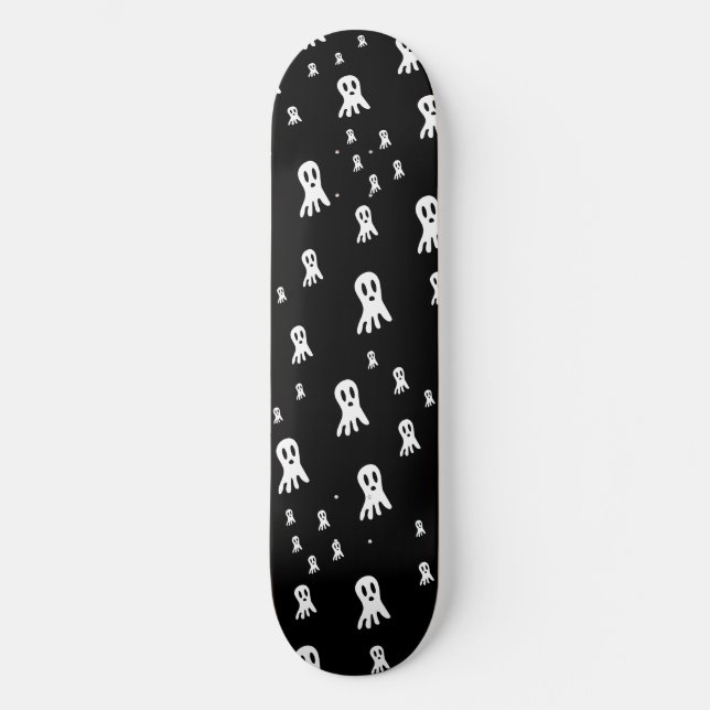Skateboard Fantômes Sombres d'Halloween  (Recto)