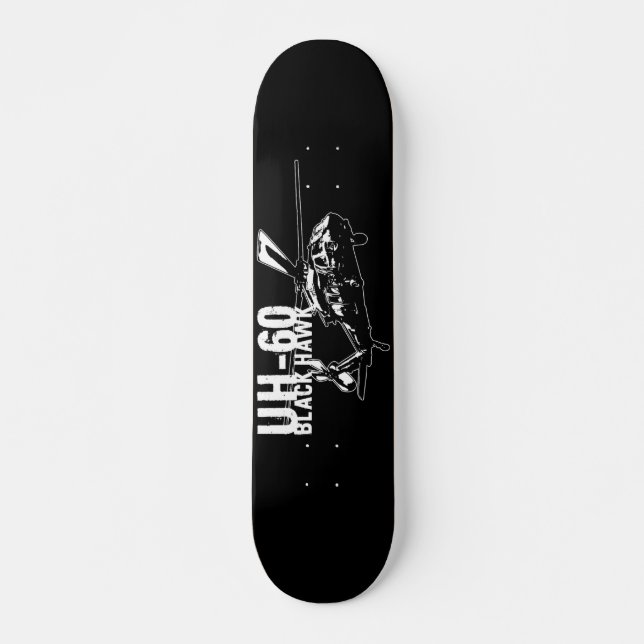 Skateboard Faucon noir (Devant)