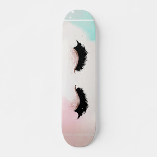 Skateboard Faux cils de fille cool