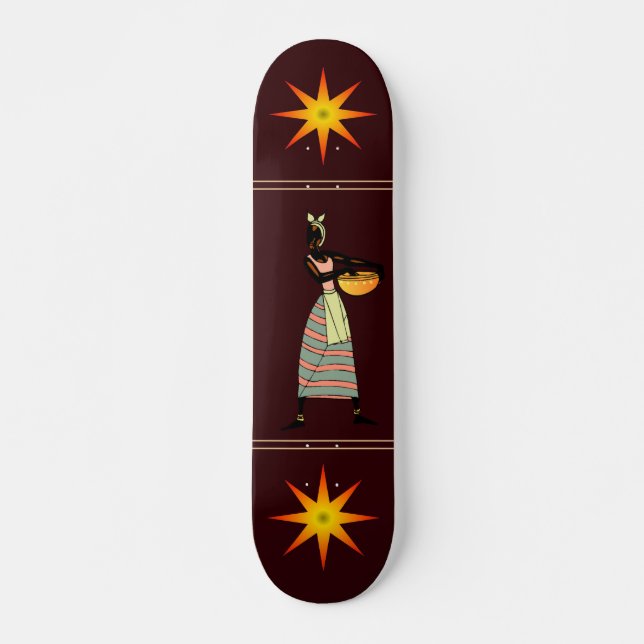 Skateboard féminin d'Afrique (Devant)