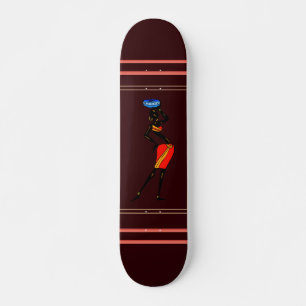 Skateboard féminin d'Afrique