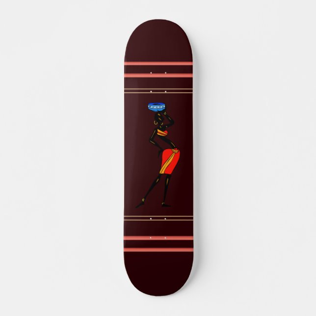 Skateboard féminin d'Afrique (Devant)