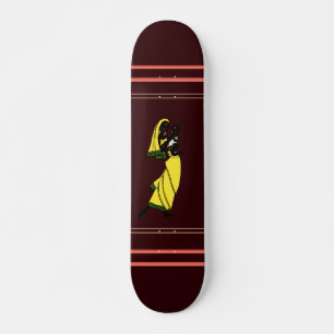 Skateboard féminin d'Afrique