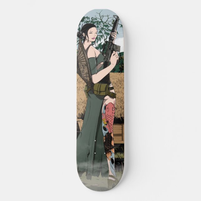 Skateboard Femme vietnamienne (Recto)