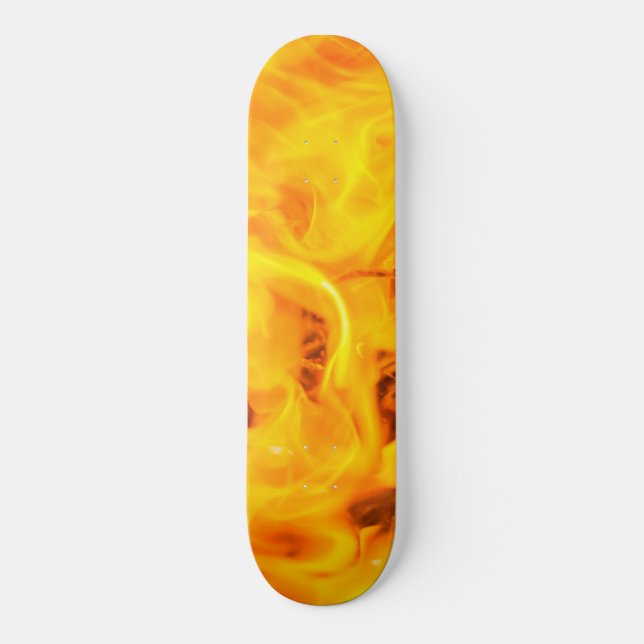 Skateboard Feu et flammes (Recto)