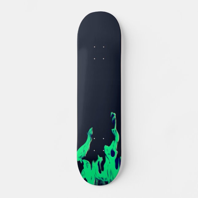 Skateboard Feu vert - Grünes Feuer - Flamme Flamme Flames (Recto)