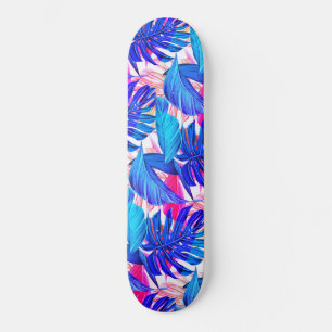 Skateboard Feuille coloré tropical