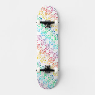 Skateboard Feuilles Arc-en-Ciel